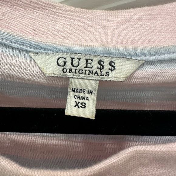 Guess originals X ASAP Rocky crop top in cotton candy - Picture 3 of 4